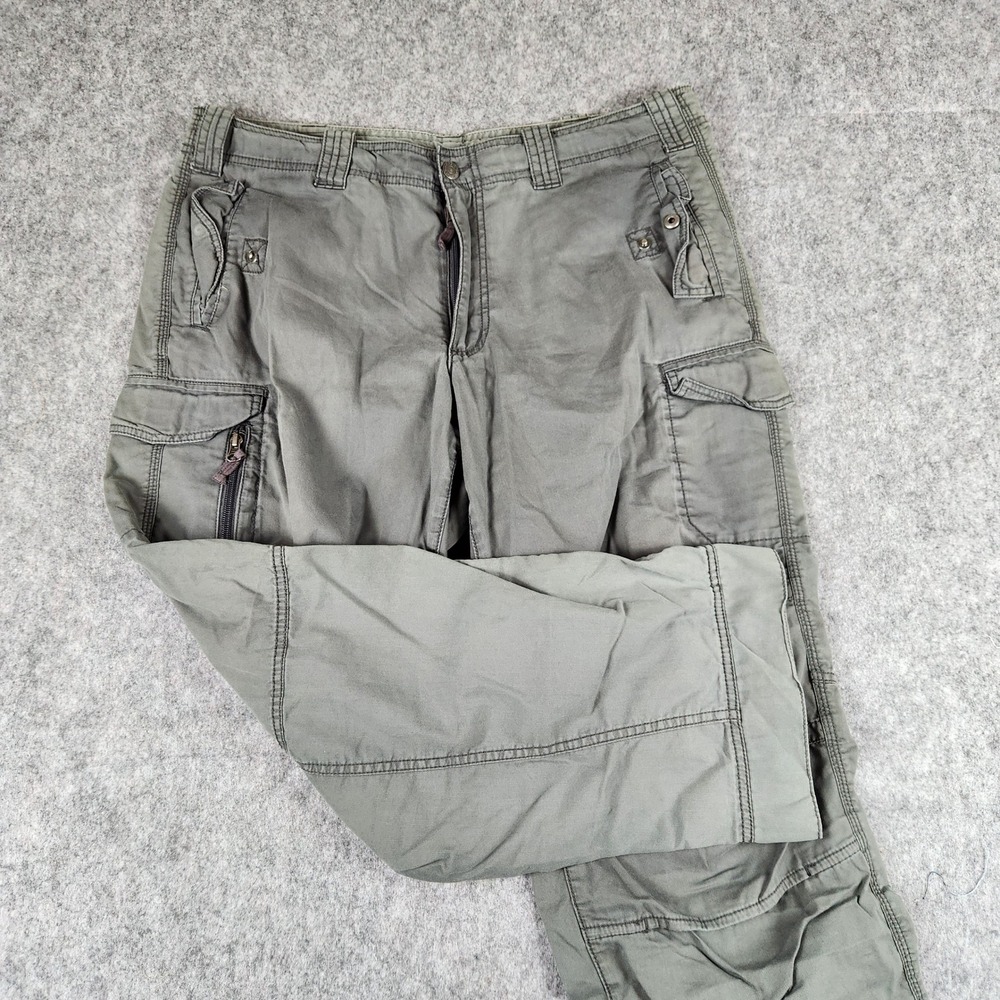 Eddie Bauer Cargo Pants Men 38x30 Green Tactical Hiking Outdoor Utility Workwear